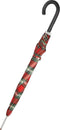 Paraplu Rood Geruit - Carbon - Dsn 111 cm - Lengte 94 cm - Doppler