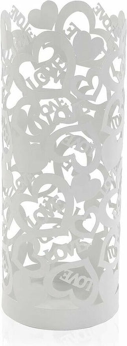 Paraplu Versa Cozy Wit Metaal Ijzer (19 x 49 x 19 cm)