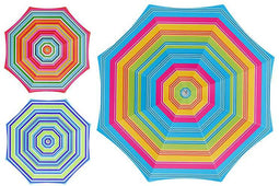 Parasol 180 cm, UV 3 kleuren PER STUK ! orti
