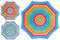Parasol 180 cm, UV 3 kleuren PER STUK ! orti