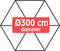 Parasol Gemini - Ecru - Diameter: 3m