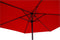 Parasol Gemini Rood 3 meter doorsnee 53021