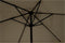 Parasol Gemini - Taupe - Diameter: 3m