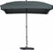 Parasol Rechthoek Grijs 210 x 140 cm Patmos Madison