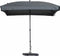 Parasol Rechthoek Grijs 210 x 140 cm Patmos Madison