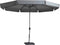 Parasol Rond 350 cm Madison Lichtgrijs | Topkwaliteit ronden parasol Syros