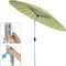 Parasol Shanghai - Kantelbaar - Ø270cm - Limoen Groen