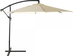 Parasoll DKD Home Decor Beige Polyester Staal (300 x 300 x 250 cm)