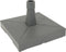 Parasolvoet kunststof/beton antraciet 30kg, met 2 wielen