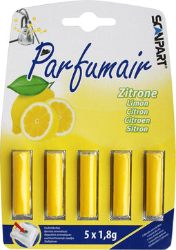 Parfumair geurstaafjes voor stofzuiger - Citroen geur - Stofzuigerverfrisser - Geschikt voor stofzuigerzak - 5 stuks
