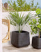 PARIKIA - Plantenbak - Zwart - 28 cm - Polyresin