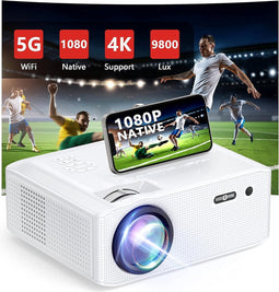 PARIS RHÔNE - Thuisbioscoop Beamer - 1080P Full HD - 4K Ondersteuning - WiFi - 220 Inch