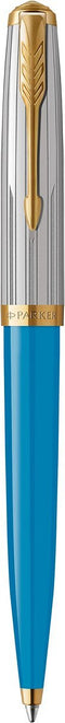 Parker 51 Premium Balpen | Premium-collectie | Turquoise | Medium punt met zwarte inkt | Geschenkdoos