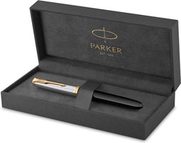 Parker 51 Premium Vulpen | Premium-collectie | Zwart | Fijne penpunt| Blauw/Zwarte Inkt | Geschenkdoos