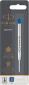 Parker balpenvullingen | broad punt | Blauwe QUINKflow-inkt | 1 stuk