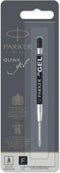 Parker gelpen vulling | fijne punt (0,5 mm) | zwarte QUINK inkt | 1 stuks