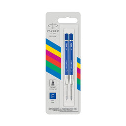 Parker - Gelpenvulling parker economic blauw fijn blister à 2 stuks