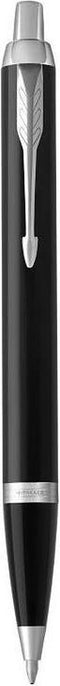 Parker IM balpen | Zwart lak met chromen afwerking | medium punt blauwe inkt