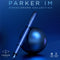 Parker IM Monochrome vulpen | blauwe inkt | gunmetal afwerking en details | medium punt | met Geschenkdoos