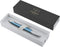 Parker IM Premium balpen | Blue Grey met chroomdetail | Medium punt met blauwe inkt | Geschenkdoos