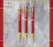 Parker IM Premium balpen | Rood met gouden detail | Medium punt met blauwe inkt | Geschenkdoos