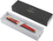 Parker IM Premium rollerballpen | Red met gouden detail | Fijne penpunt met blauwe inkt navulling | geschenkdoos