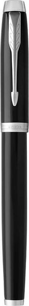Parker IM rollerballpen | Zwart lak met chromen afwerking | Fijne penpunt | Zwarte inkt | geschenkverpakking