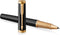Parker Ingenuity Rollerballpen | Core-collectie | Zwart met gouden afwerking | Zwarte inkt | fijne punt | Geschenkdoos