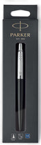 Parker Jotter-balpen | Bond Street Black met chromen rand | Medium punt met blauwe inkt