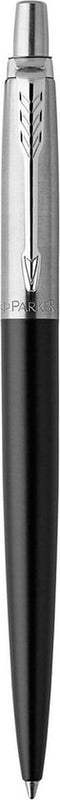 Parker Jotter-balpen | Bond Street Black met chromen rand | Medium punt met blauwe inkt | Cadeauverpakking