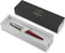 Parker Jotter-balpen | Kensington Red | Medium punt met blauwe inkt | Cadeauverpakking