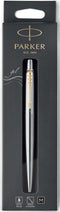 Parker Jotter Gel pen | Roestvrij staal met goud detail | Medium punt zwarte inkt (0,7 mm)