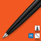 Parker Jotter Originals balpen - blauwe inkt - klassieke zwarte afwerking - medium punt - 1 stuks