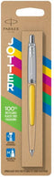 Parker Jotter Originals balpen | Klassieke gele afwerking | medium punt | blauwe inkt | 1 stuk