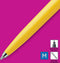 Parker Jotter Originals balpen | Klassieke gele afwerking | medium punt | blauwe inkt | 1 stuk