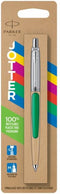 Parker Jotter Originals balpen | Klassieke groene afwerking | medium punt | blauwe inkt | 1 stuk