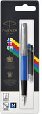 Parker Jotter Originals-vulpen | klassieke blauwe afwerking | medium punt | blauwe en zwarte inkt