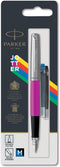 Parker Jotter Originals-vulpen | klassieke magenta afwerking | medium penpunt | blauwe en zwarte inkt