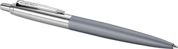 Parker Jotter XL balpen | Alexandra Matgrijs met chroom detail | Medium punt en blauwe inkt | Geschenkdoos