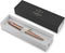 Parker Jotter XL-balpen | Monochroom mat roségoud | Medium punt | Blauwe inkt | Met geschenkdoos