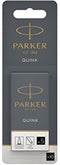 Parker lange vulpen inktpatronen | zwarte QUINK inkt | 10 vulpenpatronen