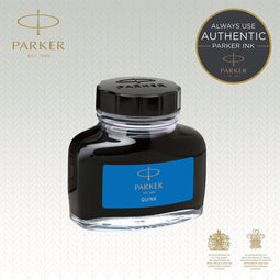Parker QUINK vulpen inktfles | uitwasbaar blauw | 57 ml vulpen navulling
