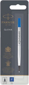 Parker rollerballpen inktvulling | fijn punt | blauwe QUINK inkt | 1 stuk