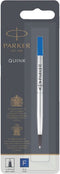 Parker rollerballpen inktvulling | fijn punt | blauwe QUINK inkt | 1 stuk