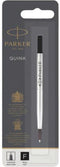 Parker rollerballpen inktvulling | fijn punt | zwarte QUINK inkt | 12 stuks