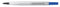 Parker - Rollerpenvulling parker blauw medium 0.7mm | 12 stuks