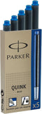 Parker S0116240 inktpatronen - Penvulling - Blauw