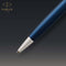 Parker Sonnet balpen | blauw gelakt met palladium trim | medium punt zwarte inkt | geschenkverpakking