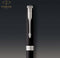 Parker Sonnet-balpen | Matzwart met palladium rand | Medium penpunt met zwarte inkt | Geschenkdoos