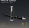 Parker Sonnet rollerballpen | matzwart gelakt met palladium trim | fijne punt zwarte inkt | geschenkverpakking